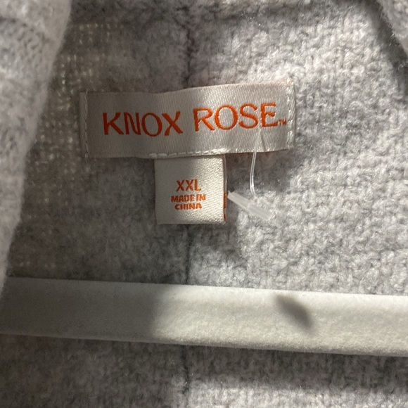Knox Rose Gray-color  Open-Front Sweater - Size XXL - Picture 3 of 9